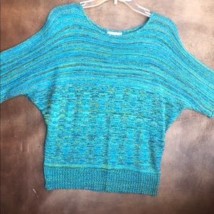 Teal short  sleeved sweater